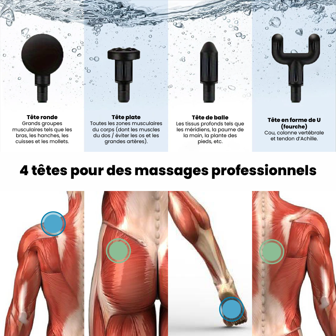 Pistolet de massage musculaire pour le corps